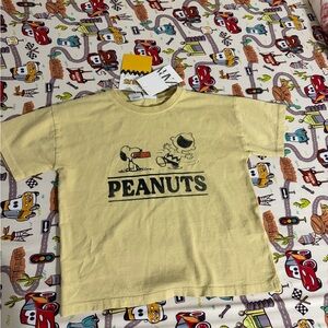 Zara Peanuts T-Shirt - Light Yellow